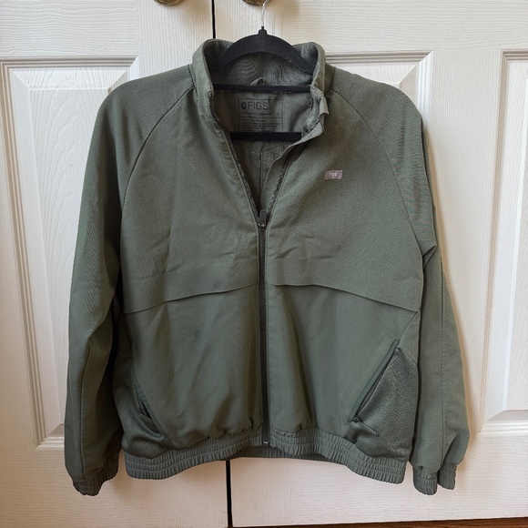 Figs Jackets & Blazers - Figs Utility Jacket in Olive Green
